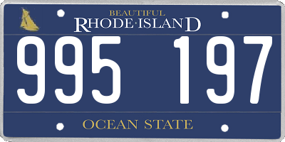 RI license plate 995197