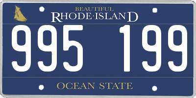 RI license plate 995199