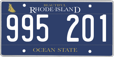 RI license plate 995201