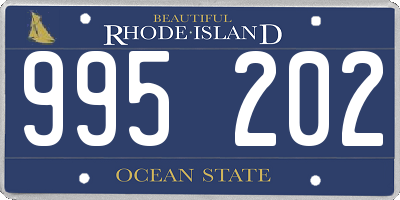 RI license plate 995202