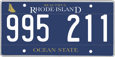 RI license plate 995211