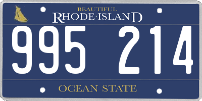 RI license plate 995214