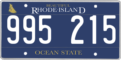 RI license plate 995215