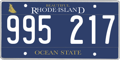 RI license plate 995217