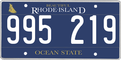 RI license plate 995219