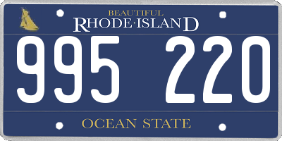 RI license plate 995220