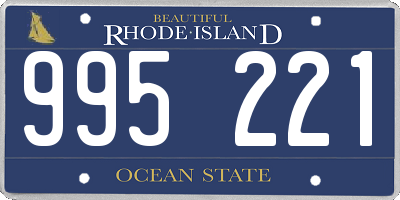 RI license plate 995221