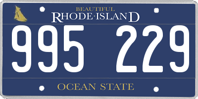 RI license plate 995229