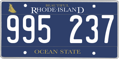 RI license plate 995237