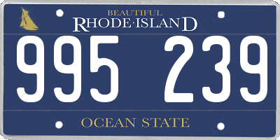 RI license plate 995239