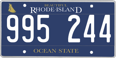 RI license plate 995244