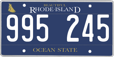 RI license plate 995245