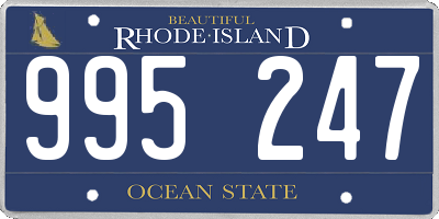 RI license plate 995247