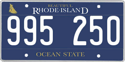 RI license plate 995250