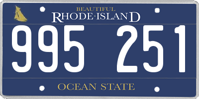 RI license plate 995251