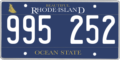 RI license plate 995252