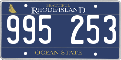 RI license plate 995253