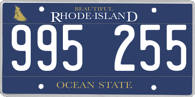 RI license plate 995255