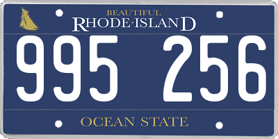 RI license plate 995256