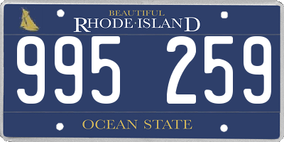 RI license plate 995259