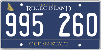 RI license plate 995260