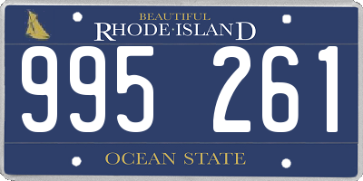 RI license plate 995261