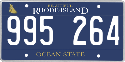 RI license plate 995264