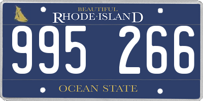 RI license plate 995266