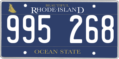 RI license plate 995268