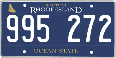 RI license plate 995272