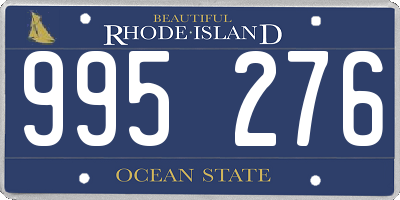 RI license plate 995276