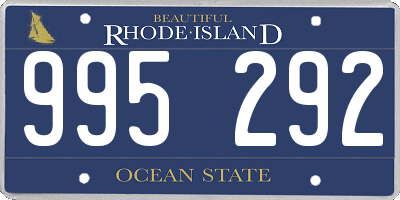 RI license plate 995292