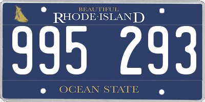 RI license plate 995293