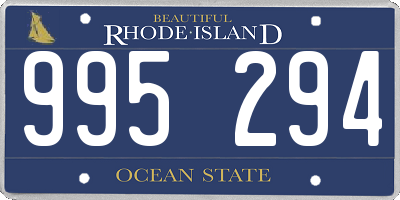 RI license plate 995294