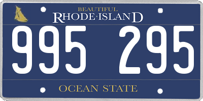 RI license plate 995295