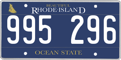 RI license plate 995296