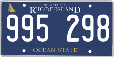 RI license plate 995298