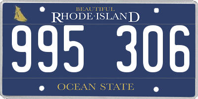 RI license plate 995306