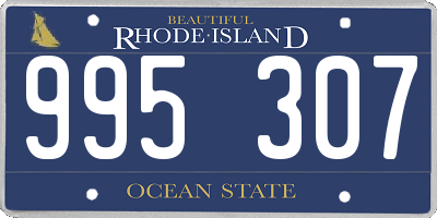 RI license plate 995307