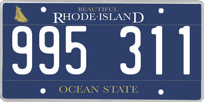 RI license plate 995311