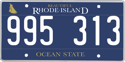 RI license plate 995313