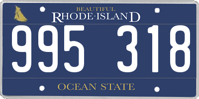 RI license plate 995318