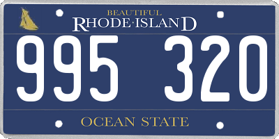 RI license plate 995320