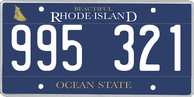 RI license plate 995321