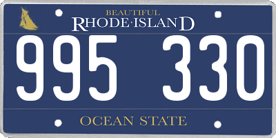 RI license plate 995330