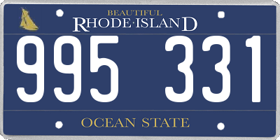 RI license plate 995331