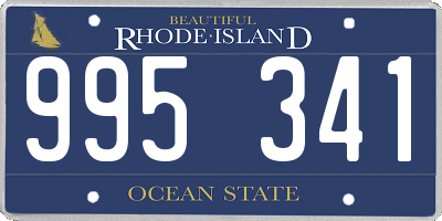 RI license plate 995341