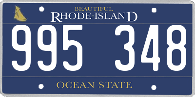 RI license plate 995348