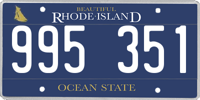 RI license plate 995351