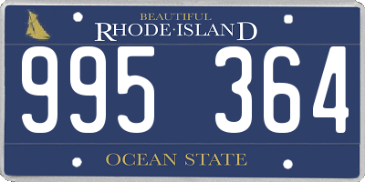 RI license plate 995364